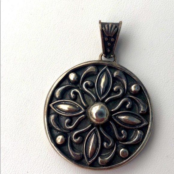 Real Sterling Silver Mexico Pendant Heavy 27grams! - Picture 3 of 6